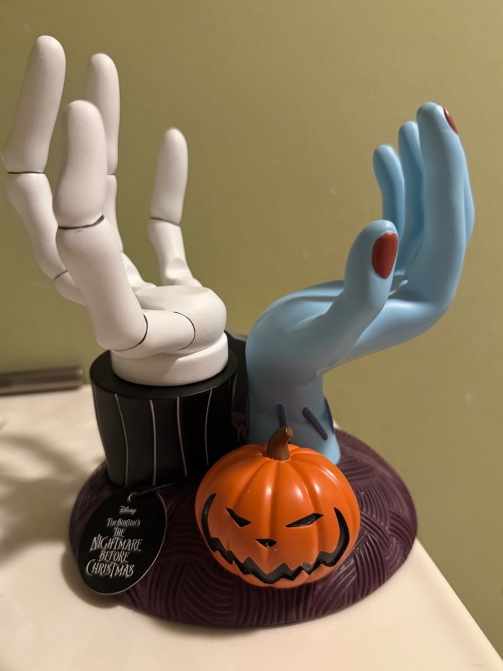 AUTHENTIC bath body works Nightmare Before Christmas Jack Sal hand Candle Holder